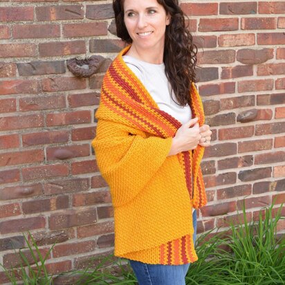 Fall Stripes Prayer Shawl