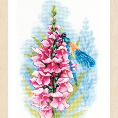 Lanarte Dragonfly's Treasure Counted Cross Stitch Kit - PN-0194925