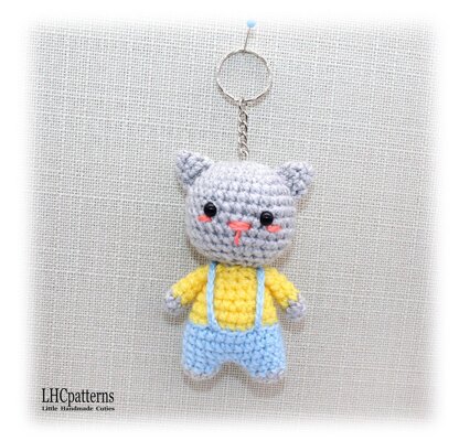 Bear Bunny Cat Keychain Charm