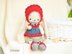 Crochet Pattern - Doll Clothes - Outfit Cute Little Girl for Bunny toy