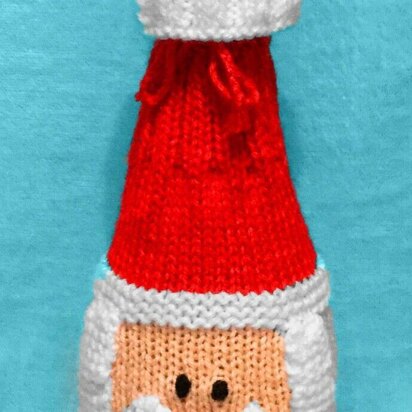 Christmas Santa Wine Bottle Drawstring Cover