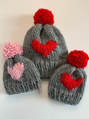 Big Heart Beanie Patter