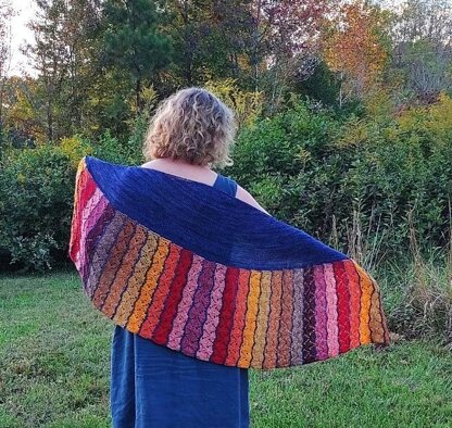 Leaf Swirl Shawl