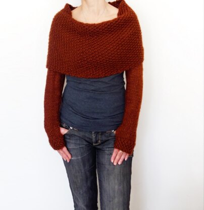 Rust chunky cheap sweater