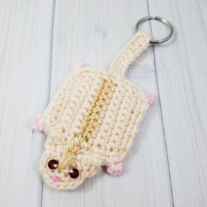 Sassy the Sugar Glider Key Chain