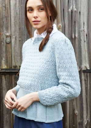 Nancy - Jumper Knitting Pattern for Women in Debbie Bliss Rialto 4 ply - Downloadable PDF