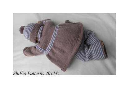 Flip Pram Set Knitting Pattern #178