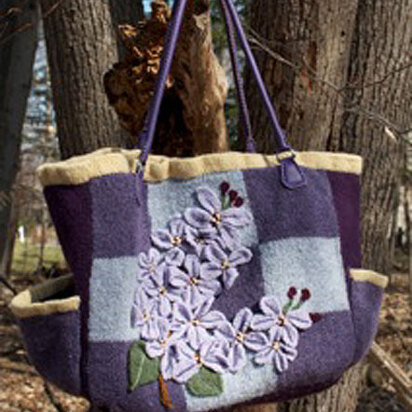 Lilac Festival Bag in Cascade 220 - knitting pattern