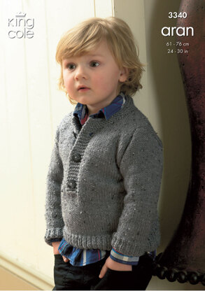 Coat & Sweater in King Cole Fashion Aran - 3340