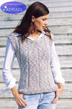 Dorothy Top in Adriafil Rainbow - Downloadable PDF