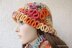 Women's Hat With Flower "Happy Autumn Colors"