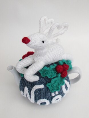 Noël Rudolph Tea Cosy, Egg Cosy and Mug Warmer Set