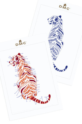 Bengal Tiger in DMC - PAT0451 -  Downloadable PDF