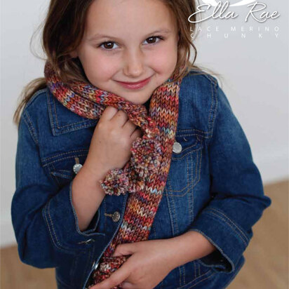 Bobble Scarf in Ella Rae Lace Merino Chunky - ER13-02 - Downloadable PDF