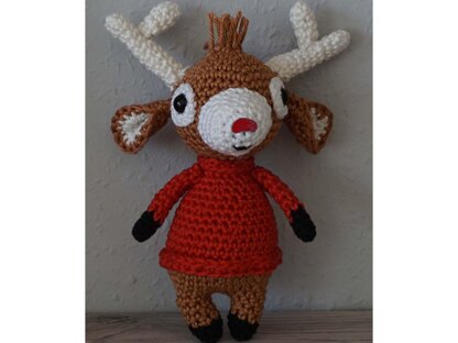 Amigurumi Häkelanleitung Rudolph das Rentier und seine Freunde