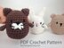 Bear, Cat and Bunny Rabbit Crochet Pattern