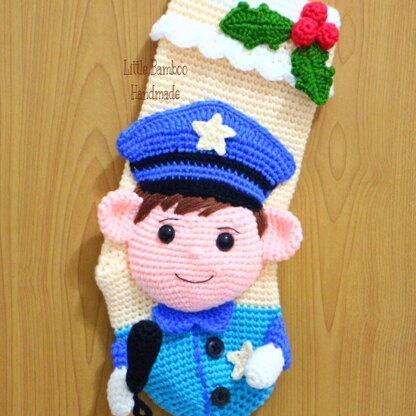 Policeman Christmas Stocking