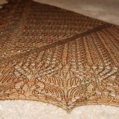 Japanese Garden Shawl - knitting pattern