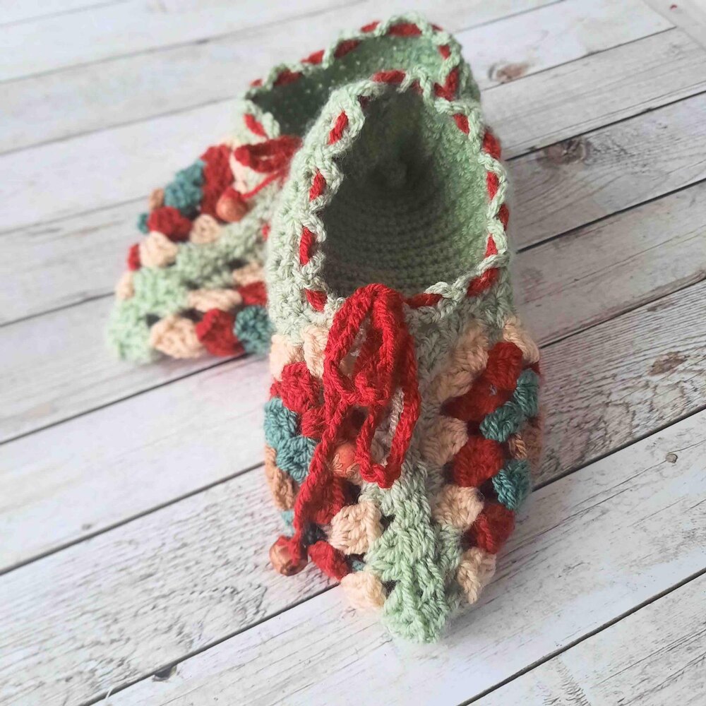 Crochet granny clearance slippers