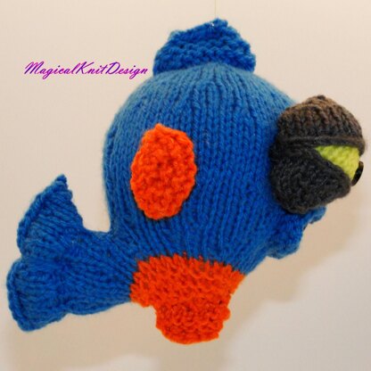 Ludvig the piranha - Magicalknit design