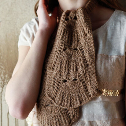 Gurie Scarf in Berroco Flicker Aran