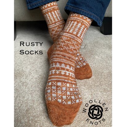 Rusty Socks - knitting pattern