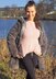 Chunky knit sweater rose cream