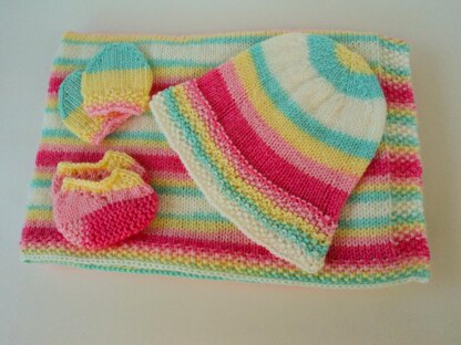 Preemie/Newborn Sun Hat Knit Set