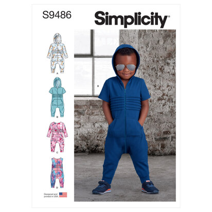 Simplicity Toddlers' Knit Jumpsuit S9486 - Sewing Pattern