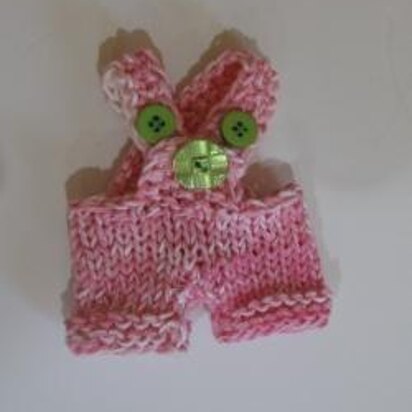 Mini Knitkinz Pink Pants - knitting pattern