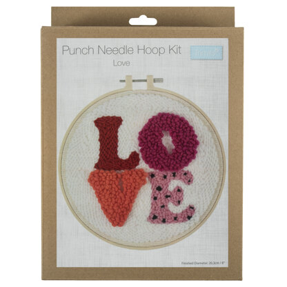 Trimits Love Hoop Punch Needle Kit - 8in