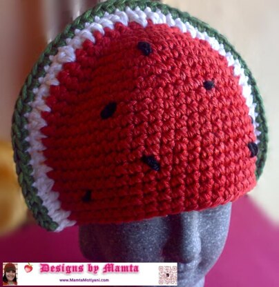 Crochet Baby Hat Pattern Unique Watermelon Slice Beanie