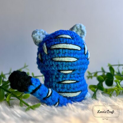 Derpy Blue Tiger Amigurumi Pattern