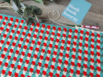 Candy Cane Striped Blanket
