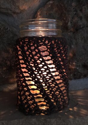 Spiral Candle Jar Cozy