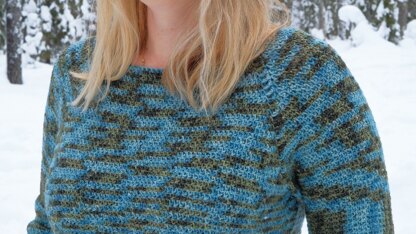 Ilo Pullover in Knit One Crochet Too Kettle Tweed - 2441 - Downloadable PDF