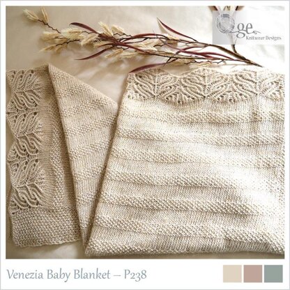 OGE Knitwear Designs P238 Venezia Baby Blanket PDF