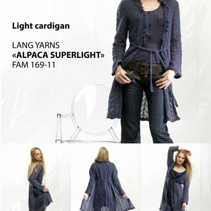 Light Cardigan in Lang Yarns Alpaca Superlight