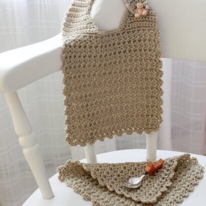 Little Star Bib and Washcloth