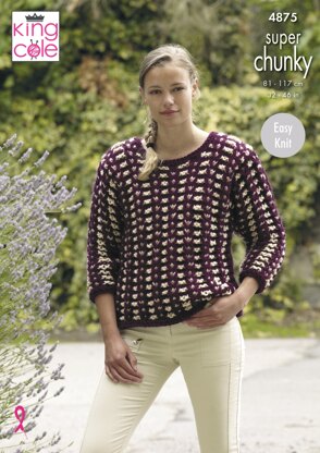 Sweaters & Cowl in King Cole Super Chunky - 4875 - Downloadable PDF