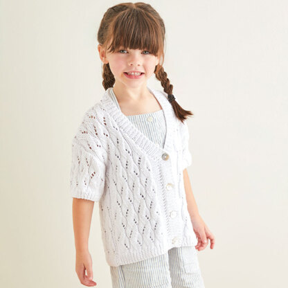 Sirdar 2576 Wave Lace Cardigans in Snuggly 100% Cotton PDF