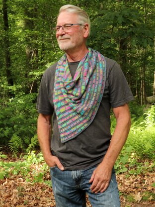 Variegated Squares Cowl