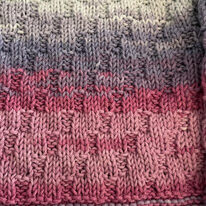 Mock Cable Baby Blanket