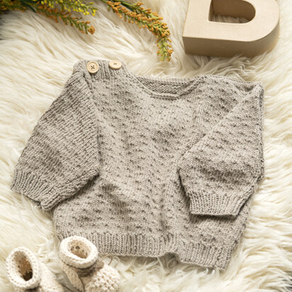 Baby Sweater Dot in Hoooked Somen - Downloadable PDF