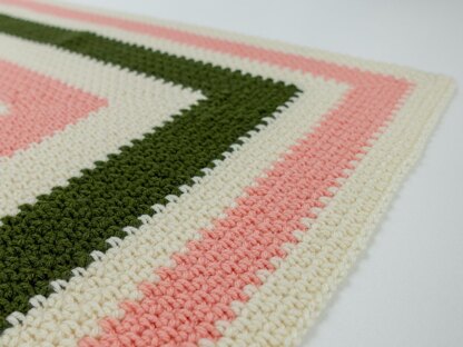 Boho Baby! Infinity Moss Square Crochet Blanket