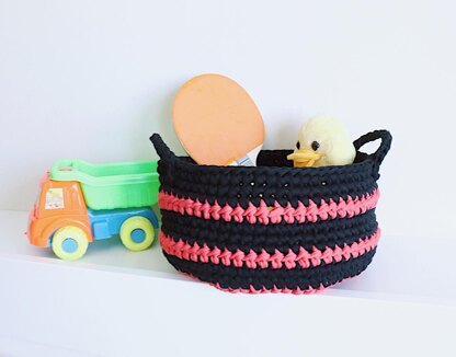 Tshirt Yarn Storage Basket