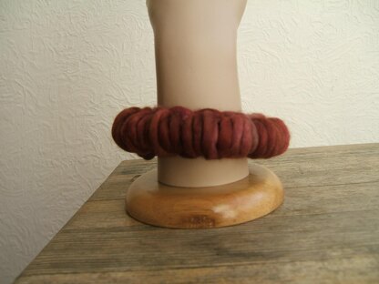Chunky Cable Effect Scarf with Hat, Fingerless mittens and Bangle Variations