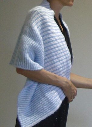 Robyn - curved garter stitch wrap