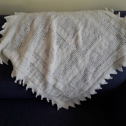 Easy baby shawl