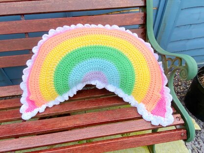 Happy Highland Rainbow Cushion